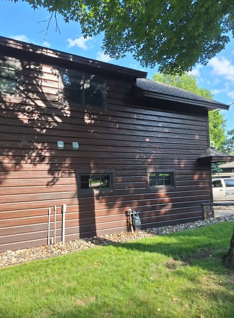 Wood-sided home washed clean