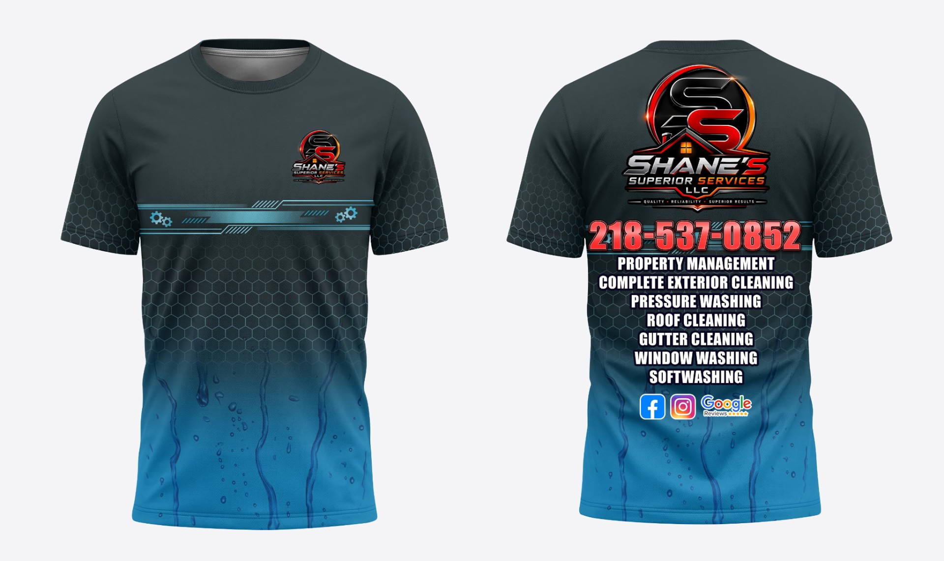 Shane's Superior Services branded apparel