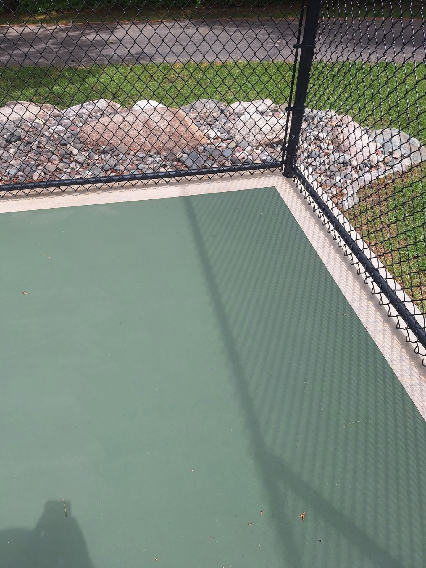 Asphalt driveway surface ready for sealcoating
